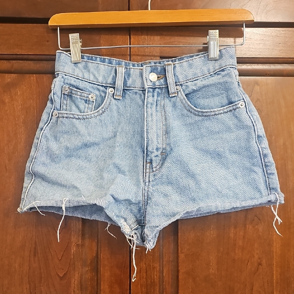 Topshop Light Blue Jean Shorts